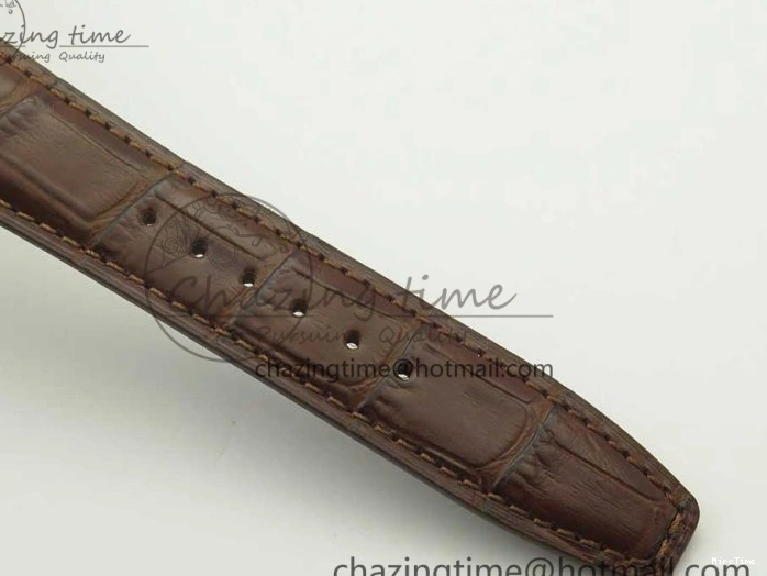 MIROTIME 0127 Lightweight Portuguese Tourbillon IW504602 SS ZF Best Edition Gray Dial on Brown Leather Strap 7177